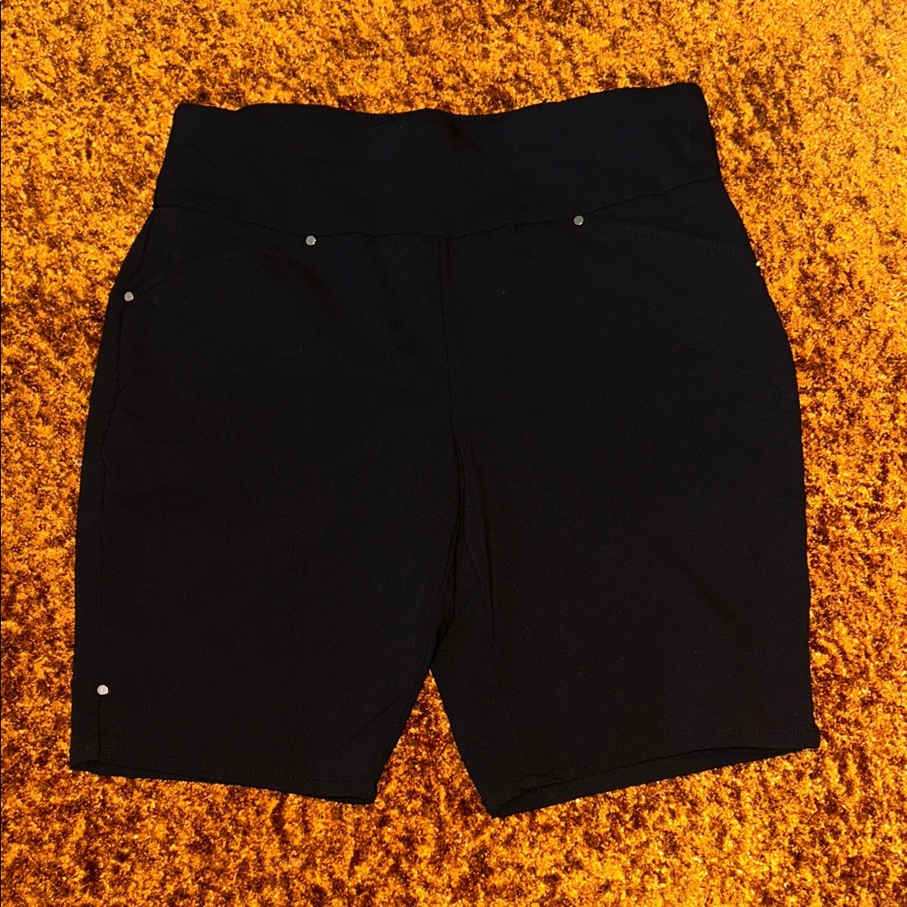 INC International Concepts Women's High Waist Black Shorts